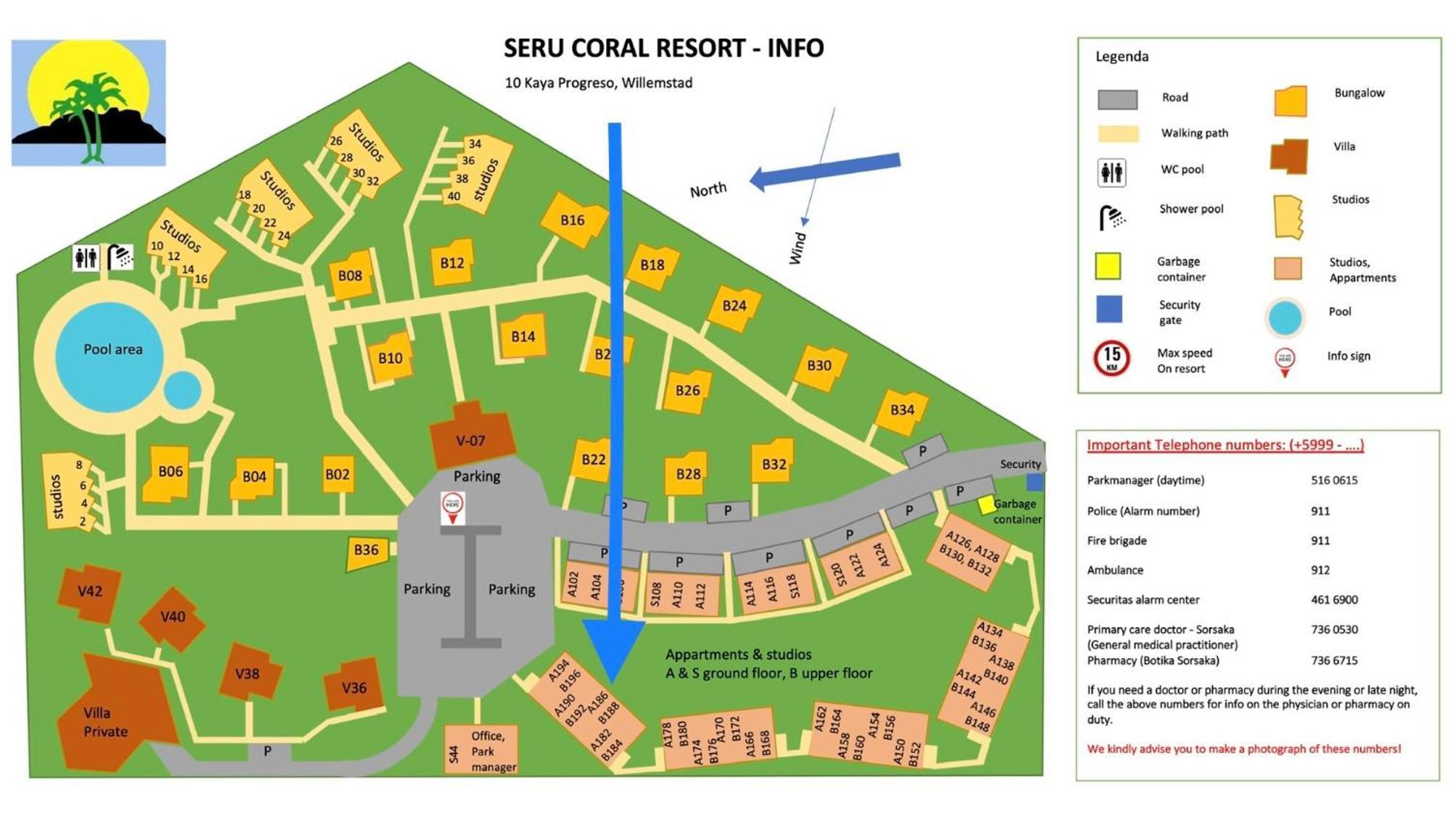 וילמסטאד Kas Di Bami A-186 Op Seru Coral Resort - Ruim Appartement Met Groot Zwembad En Tropische Tuin מראה חיצוני תמונה